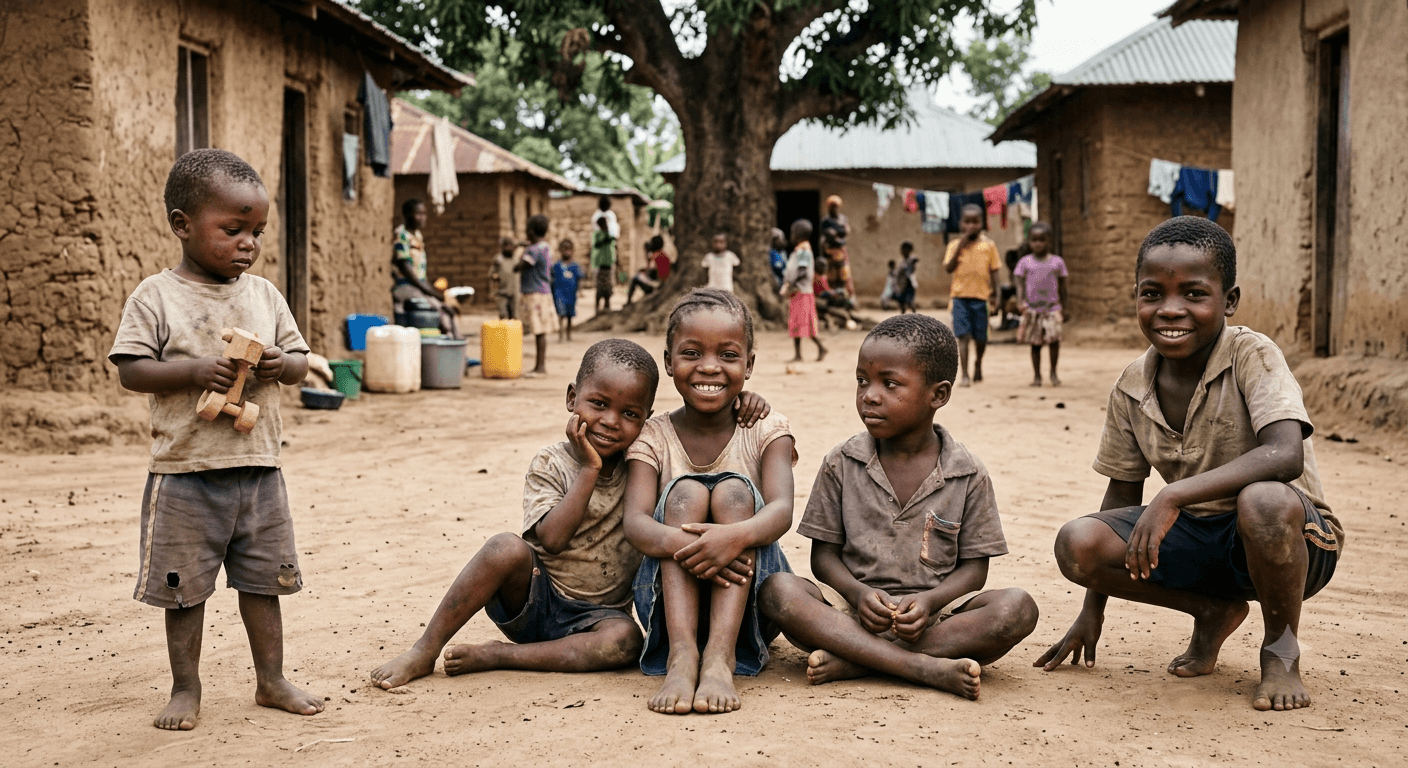 Enfants souriants RDC